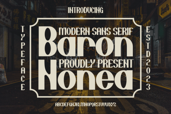 Baron Nonea: A Bold, Modern Sans Serif for Digital Branding