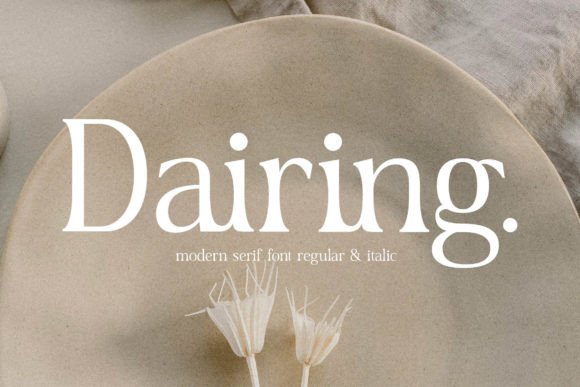 Dairing: A Serif Font That Elevates Digital Branding