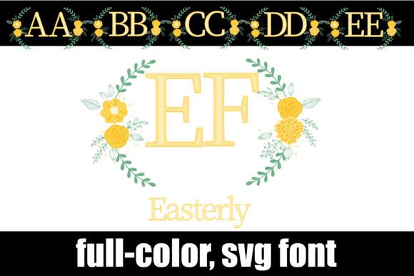 Easterly Monogram: A Refined Color Font for Seasonal Branding