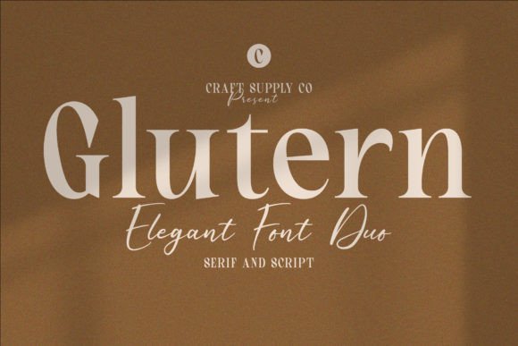 Glutern: A Refined Serif + Script Font Pair for Luxury Branding