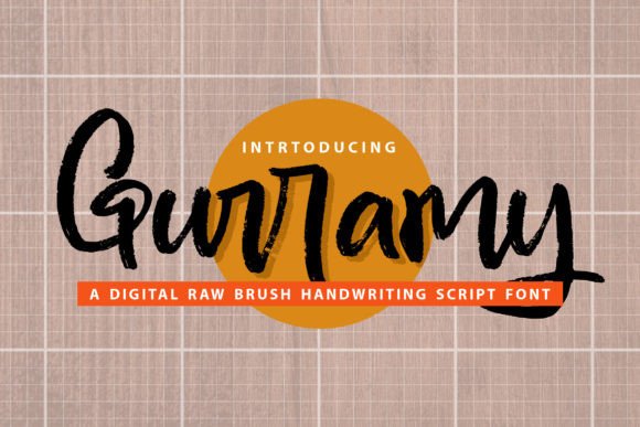 Gurramy: A Bold, Confident Brush Font for Modern Web Design