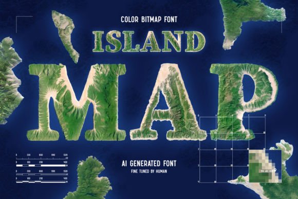 Island Map: A Modern Display Font for Digital Branding