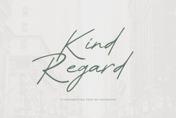 Kind Regard: A Modern Script Font for Thoughtful Web Design