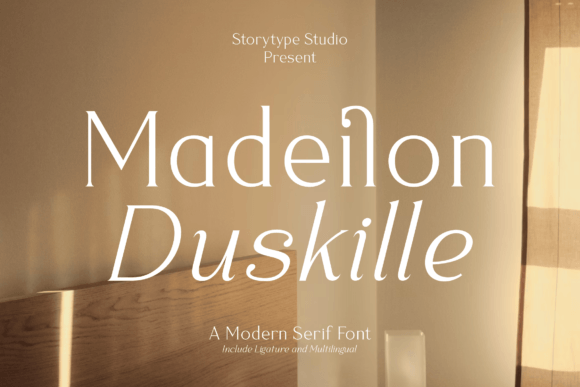 Madeilon Duskille: A Refined Serif for Elegant Brand Moments