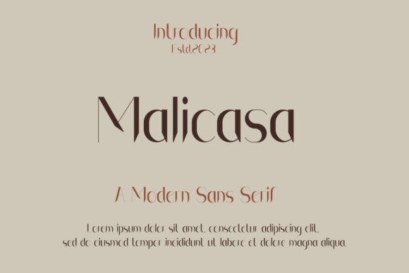 Malicasa: A Bold, Authentic Display Font for Small Business Branding