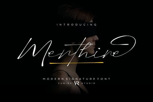 Menthire: A Sophisticated Script Font for Small Business Branding