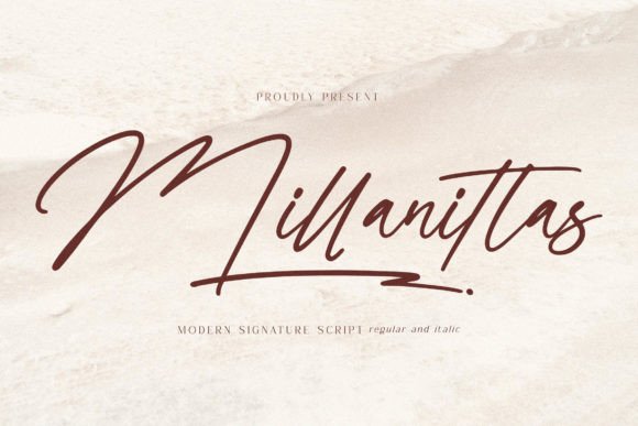 Millanittas: An Elegant Script Font for Digital Branding