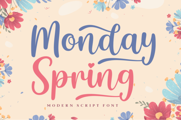 Monday Spring: A Refined Script Font for Editorial Design