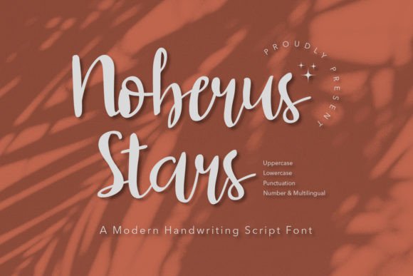 Noberus Stars: A Modern Script Font for Polished Digital Branding