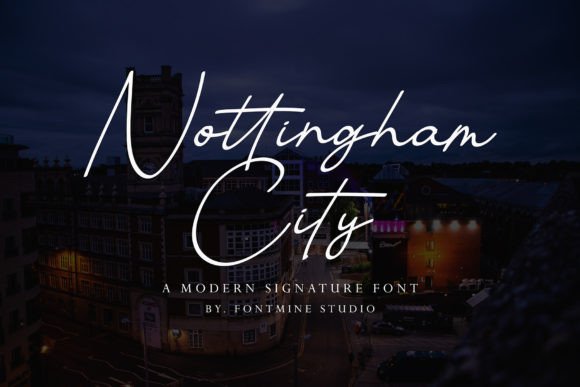 Nottingham City: A Premium Script Font That Elevates Real Branding