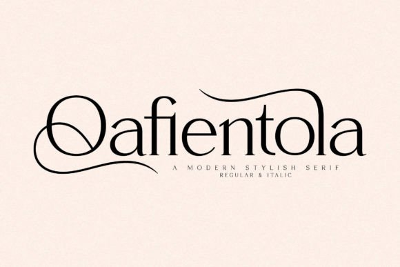 Qafientola: A Serif Font That Elevates Campaign Visuals