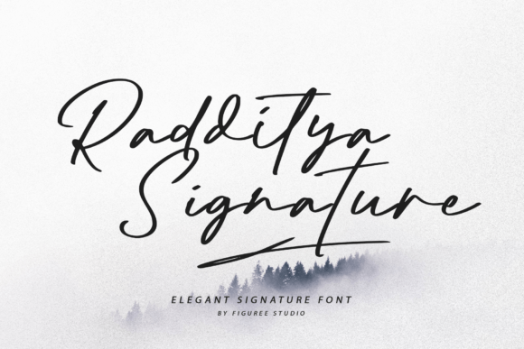 Radditya Signature: A Refined Script Font for Digital Branding