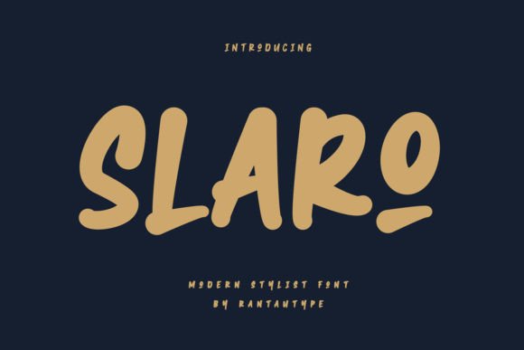 Slaro: A Confident Handwritten Font for Small Business Branding