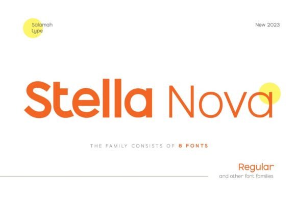 Stella Nova: A Refined Sans Serif for Thoughtful Branding