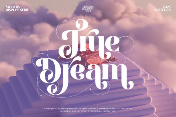 True Dream: A Modern Serif Font for Digital Brand Clarity