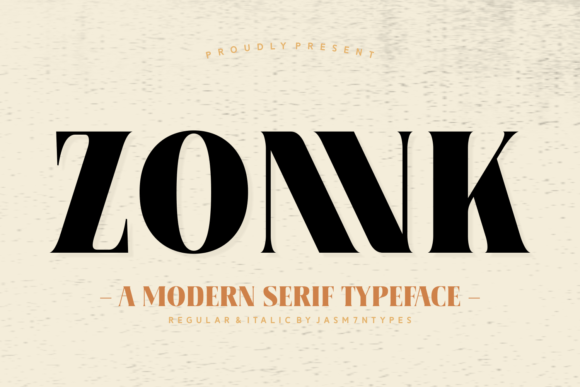 Zonnk: A Clean Modern Serif Font for Digital Branding